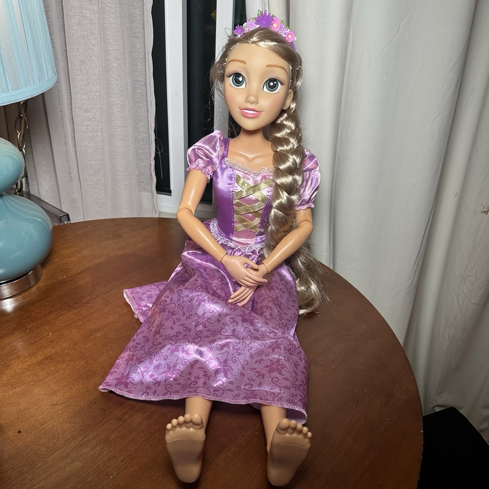 Disney Playdate Jakks Tangled Rapunzel Princess My Size 32" Large Poseable Doll